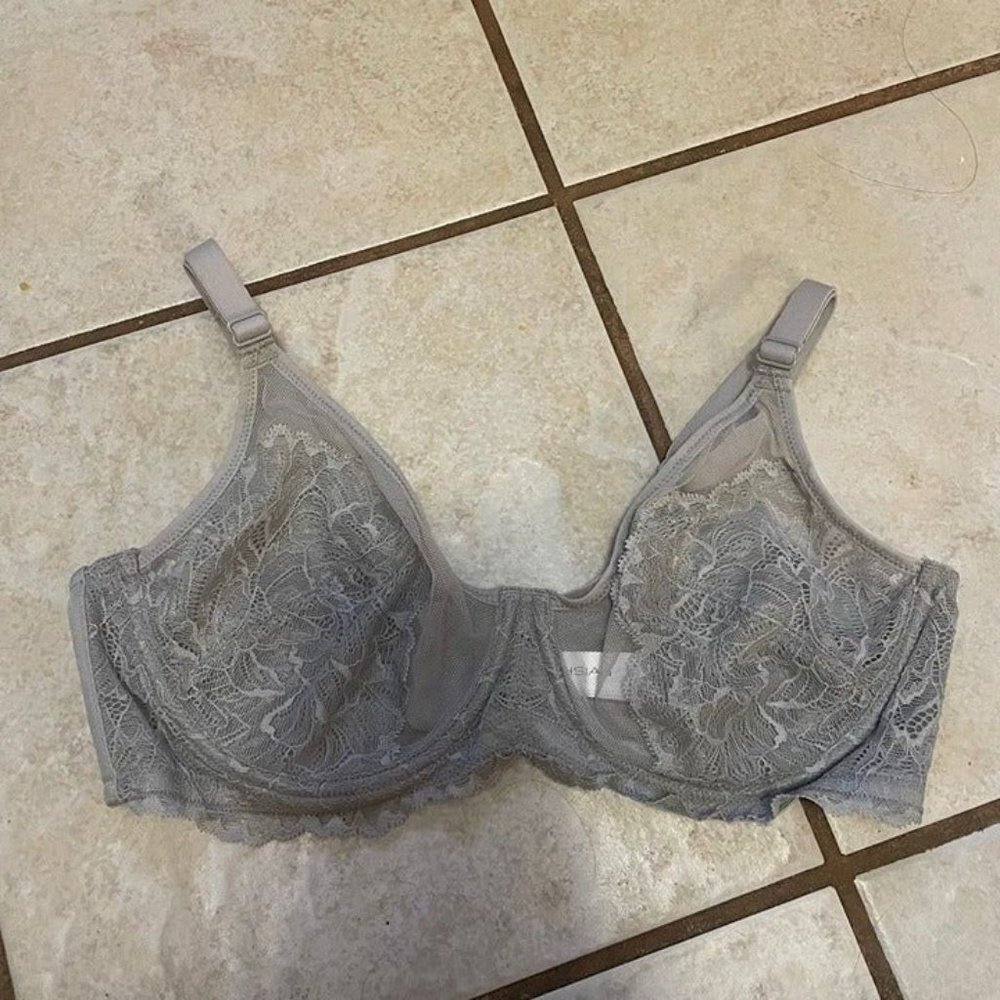 HSIA LACE GREY BRA